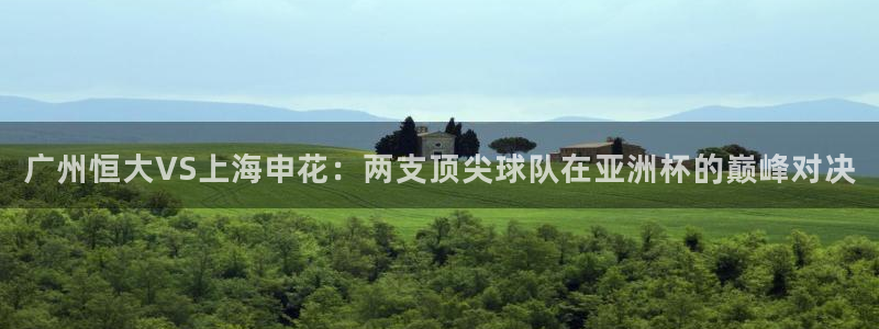 乐球直播免费看：广州恒大VS上海申花：两支顶尖球队在亚洲杯的巅峰对决